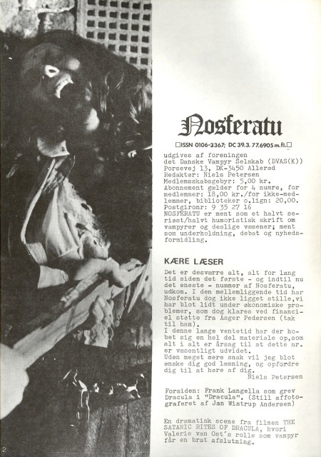 Nosferatu nr. 2 juli 1980. Leder, s. 2